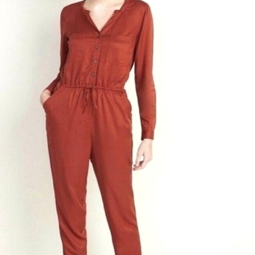 Old Navy l NWT Tierra Red Long Sleeve Jumpsuit
